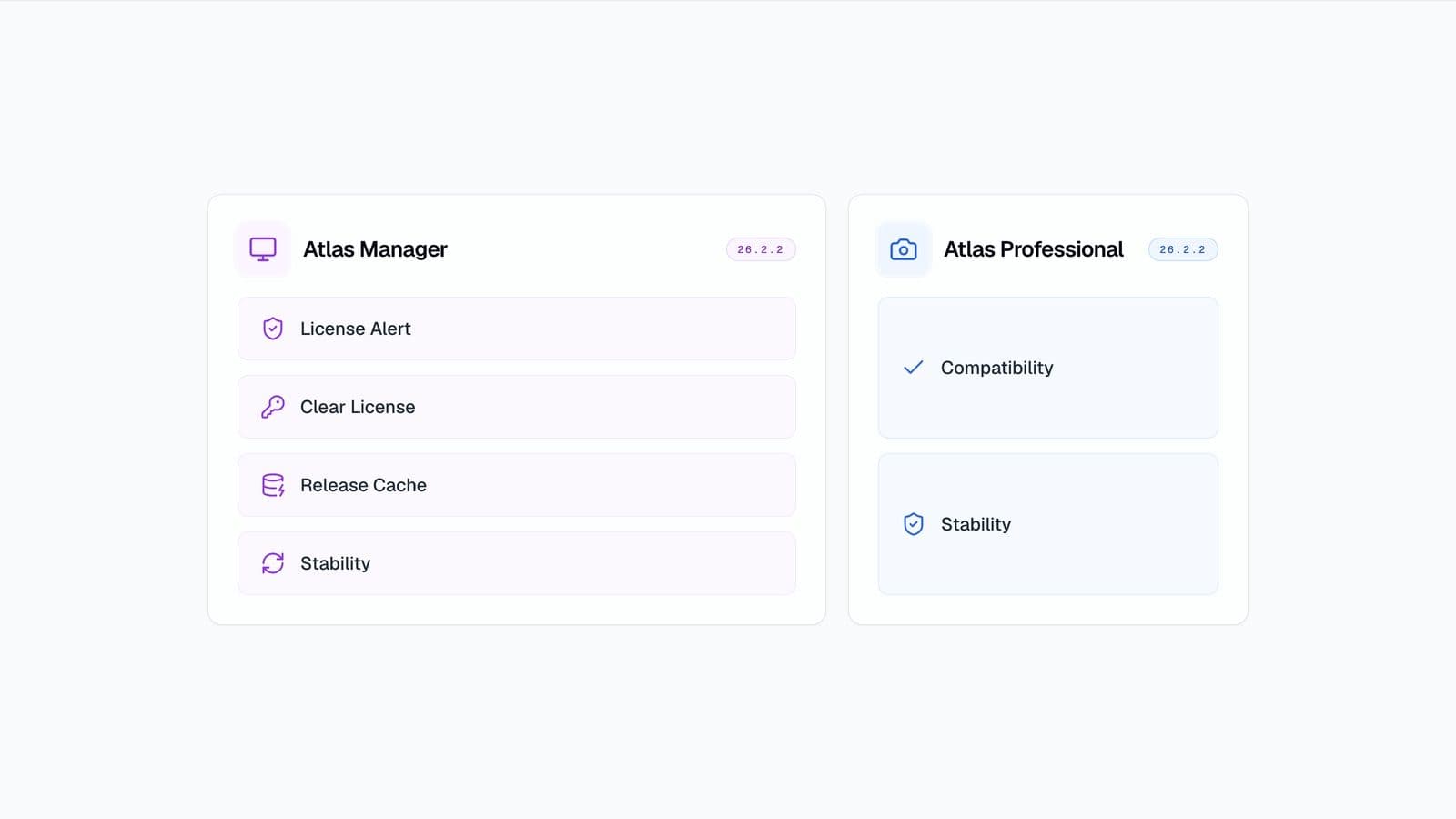 Dermi Atlas 26.2.2 release highlights with license management and release data cache controls