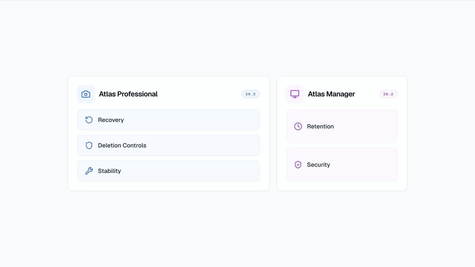 Dermi Atlas 26.2 release highlights with data recovery and retention controls