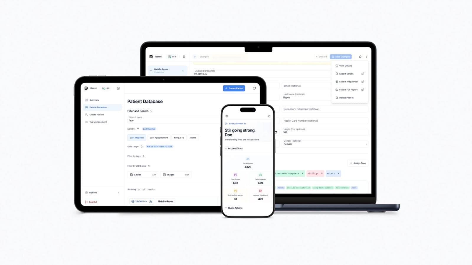 Dermi Atlas clinical photography platform for healthcare practices